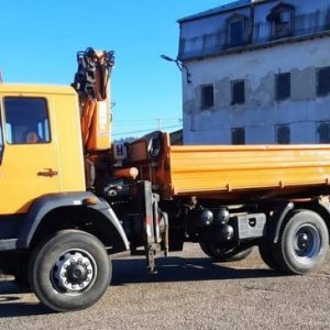 foto 4x4 MAN tipper+crane remote municipal