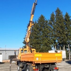 foto 4x4 MAN tipper+crane remote municipal