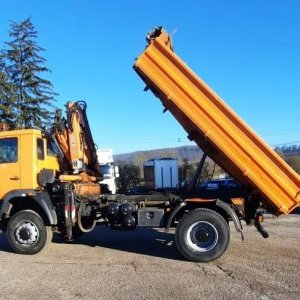 foto 4x4 MAN tipper+crane remote municipal