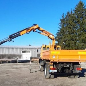 foto 4x4 MAN tipper+crane remote municipal