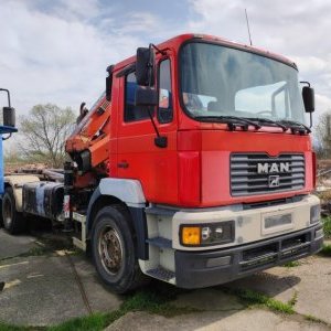 foto 6x4 MAN (2008)hook+crane, 2x container