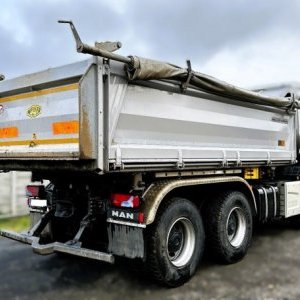 foto low km 33t bordmatik 6x4 MAN tipper automat sail