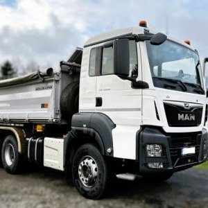 foto low km 33t bordmatik 6x4 MAN tipper automat sail